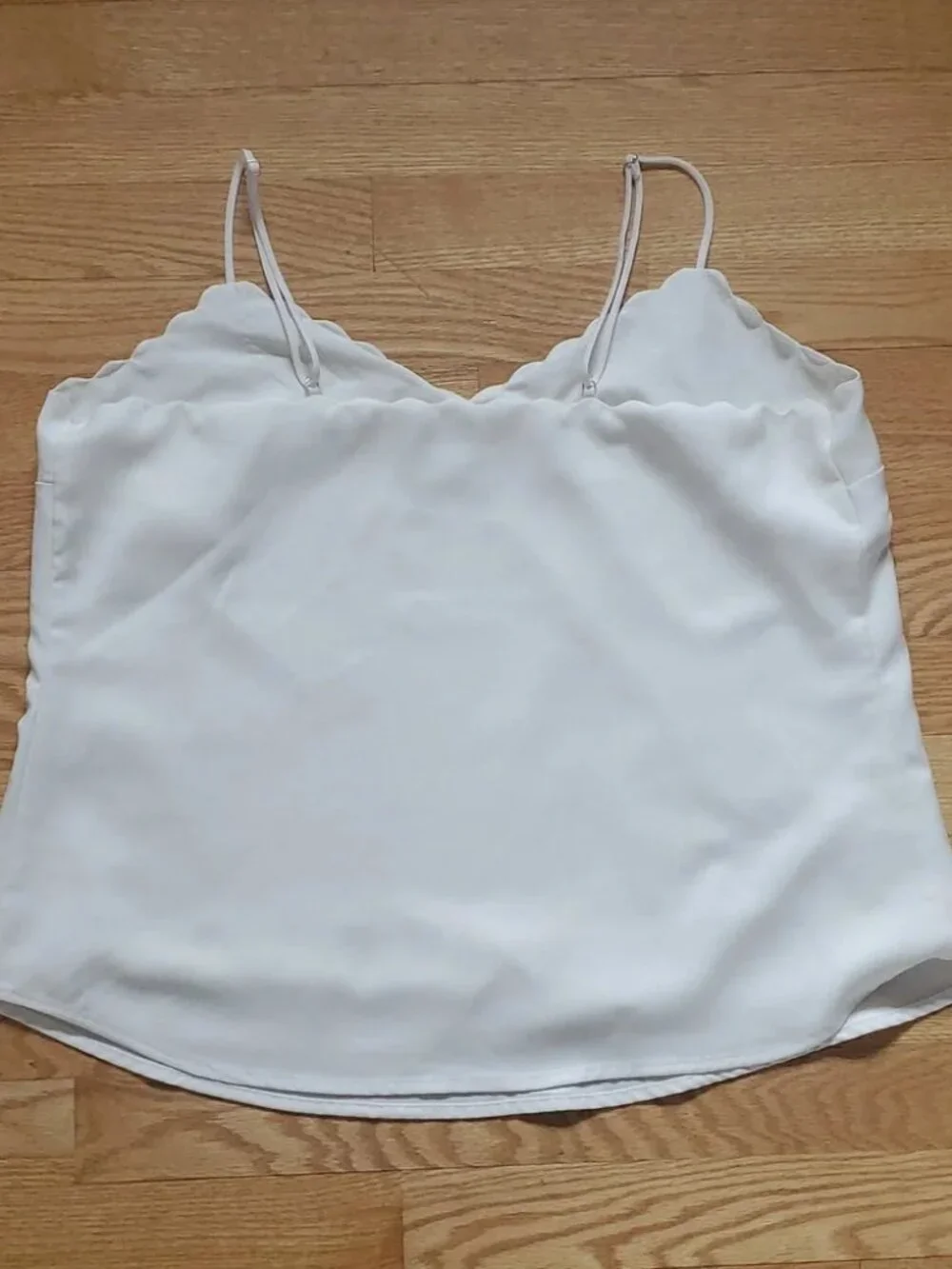 J. Crew Scalloped Hem Cami Size 12 | Scallop Hem Sleeveless Top